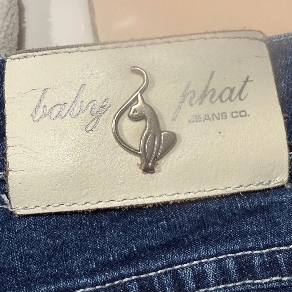 Baby Phat Dark Wide Leg Blue Jeans, Size 13, NWOT, MAKE AN OFFER!!! - Picture 7 of 11
